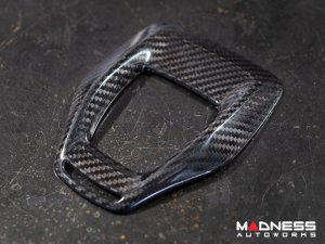 Alfa Romeo Stelvio Shift Gate Trim Panel - Carbon Fiber - 2020+ - Feroce Carbon Alfa Romeo Stelvio Shift Gate Trim Panel - Carbon Fiber - 2020+ - Feroce Carbon